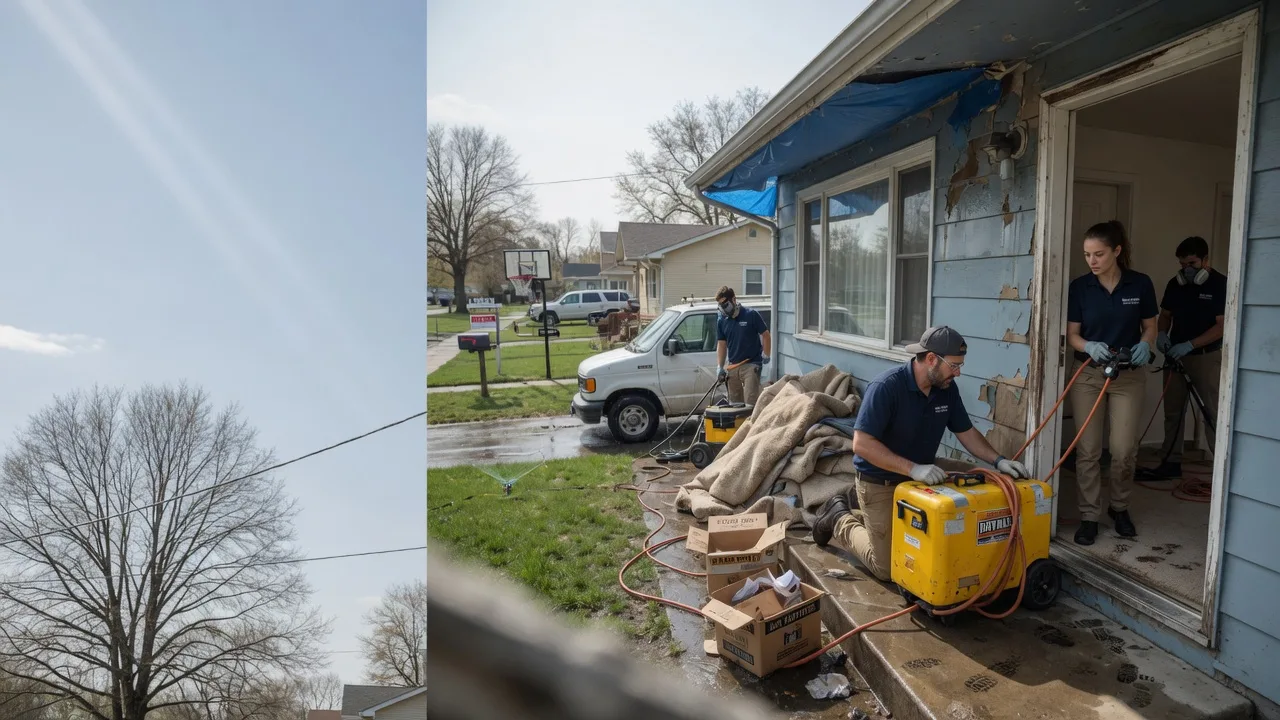 Basement Flood Cleanup in Oaks, OK near me